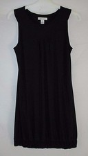 WHBM White House Black Market Womens M Black Sleeveless Bubble Dress BB151