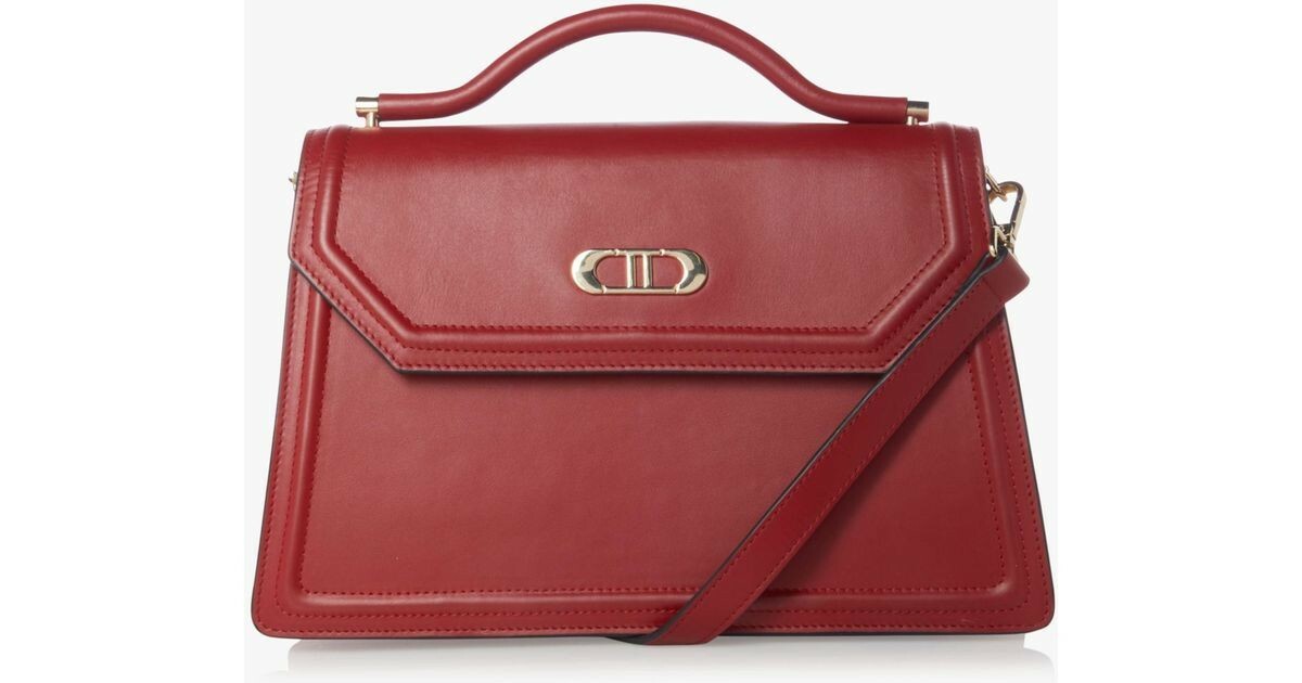 Brand New Dune London Red Leather Handbag (RRP £200!)