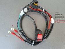 CABLE with SWITCH for FAN  ENDURO KTM HUSQVARNA HUSABERG GASGAS year 2001-2026