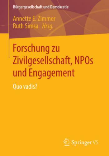 Thumbnail - Forschung Zu Zivilgesellschaft, Npos Und Engagement Quo Vadis? 2629