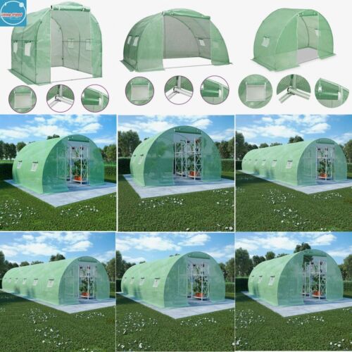 Walk-in Greenhouse Large Garden Plant Flower Grow House with Windows Tunnel Tent
