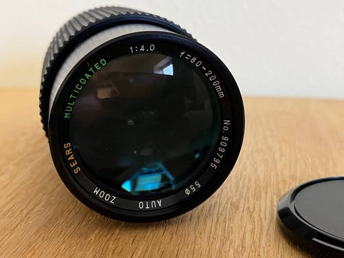 Sears Model 202 Camera Lens 737020 Korea, F=80-200mm 1:4.0, Multicoated - Picture 11 of 12