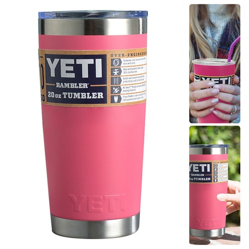 20oz Thermos Cup Rambler Stainless Double Wall Water Bottle Coffee Mug Portable - Picture 2 of 27