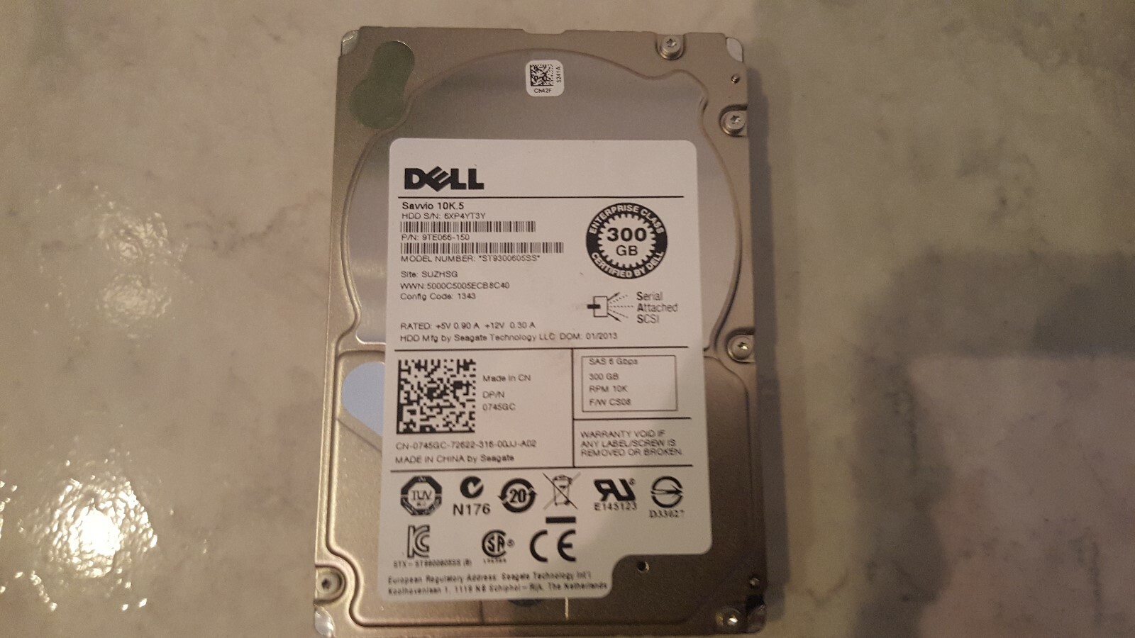 DELL 341-9874 300GB 6G 10k 2.5 SAS Hard disk drive