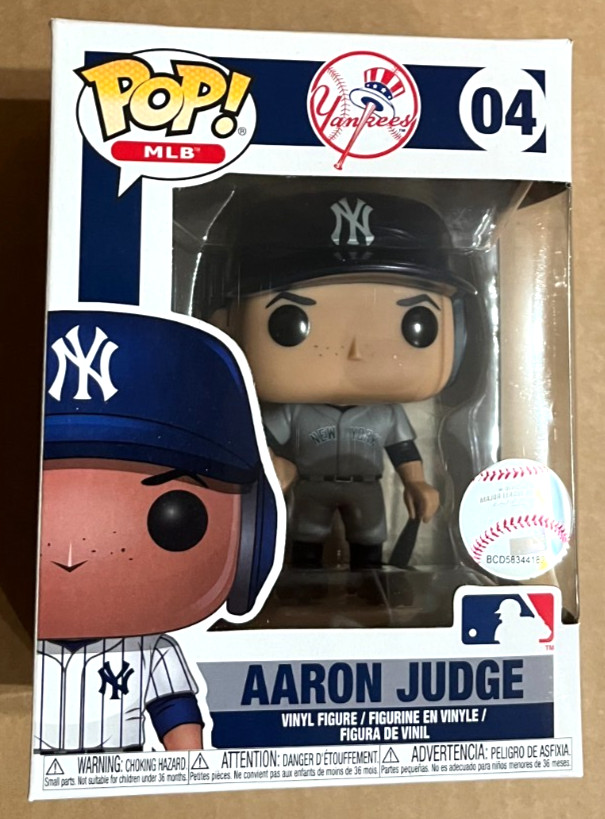 Funko Pop! Camiseta Gris De Béisbol Mlb #04 De Los Yankees De Nueva York Aaron Judge [Boxdmg]