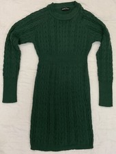 Shein Womens size 6 Green Cable Knit Dress