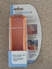 Casabella Butter Keep 'n Slice Butter Container, Orange