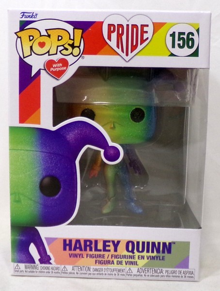 Funko Pops! With Purpose Pride 156 Harley Quinn Regenbogen Vinyl Figur-image