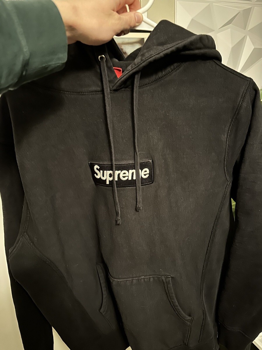 Supreme Box Logo Hooded Sweatshirt Black Size M FW16 | eBay
