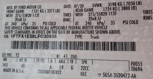17 18 19 20 FORD F150 PICKUP Alternator 5.0L, 200 amp - Picture 9 of 12