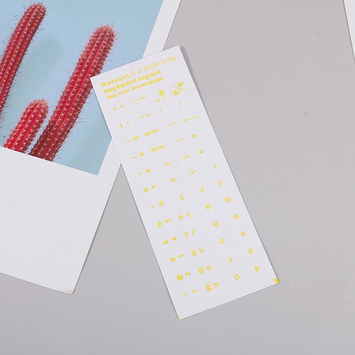 Wear-resistant Korean Letter Transparent Self-adhesive Keyboard Stickers ZG - Picture 13 of 16