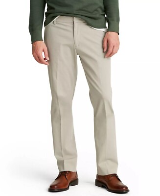 Dockers WARM ASH GREY Men's Straight-Fit City Tech Trousers, US 30x30