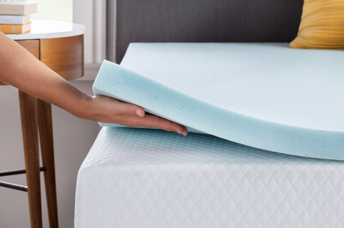 linenspa essentials zoned gel memory foam mattress topper