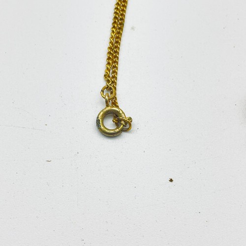 Lote de 2 cuentas y cadena collar tono dorado azul naranja - Imagen 5 de 12