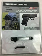 Clipdraw Belt Clip Ruger LC9S and Pro EC9S 9mm