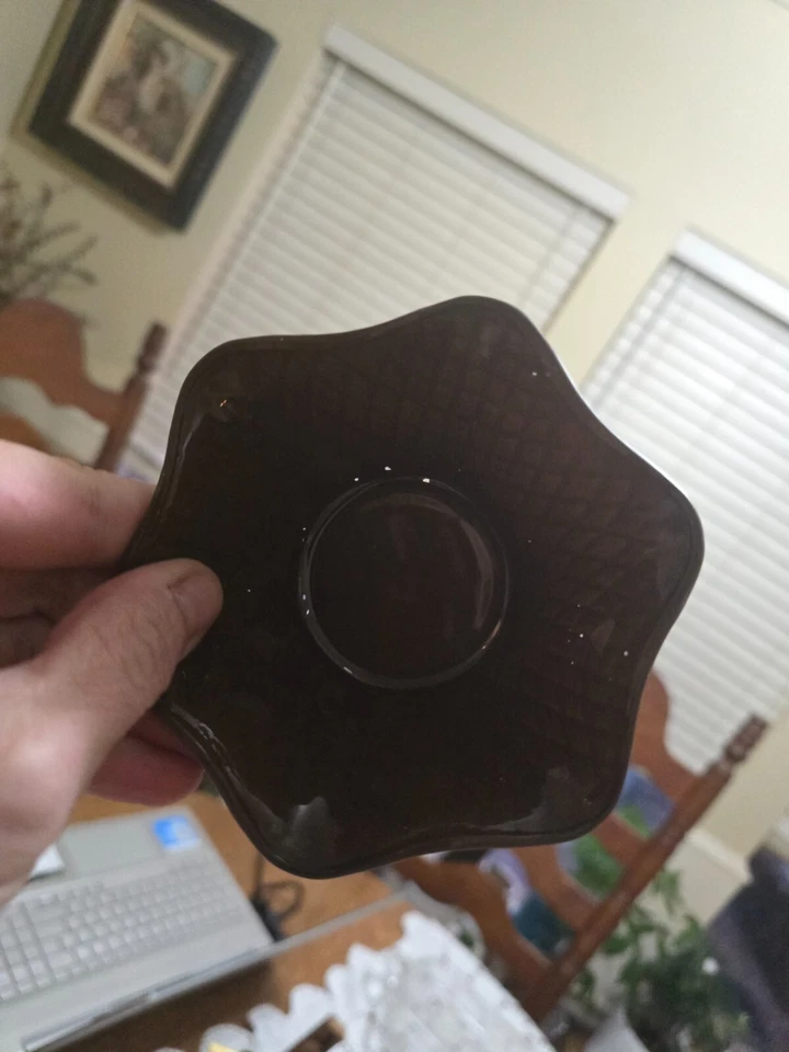 4 cuencos de helado/helado con cono de gofre de vidrio moldeado Bormioli Rocco hechos en Italia Foto 3 de 4