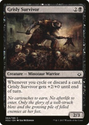 Magic MTG Tradingcard Hour of Devastation 2017 Grisly Survivor 64/199