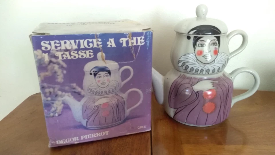 Théière "égoïste" neuve Pierrot en grès du Japon - Photo 4/4