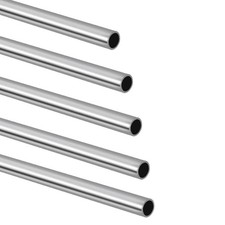 Tynulox 1/8" OD 304 Stainless Steel Tube, Thickened Pipe 1/8"OD-5 Pcs, Silver