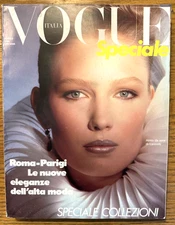 VOGUE Magazine Italia March 1984 Renata Vackova RENEE SIMONSEN Valentino