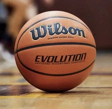 WILSON Men's Evolution Game Basketball (29.5") - Official Size & Weight