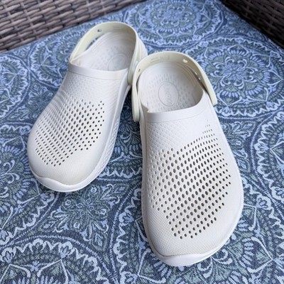 Crocs Literide 360 Marbled Clog Men's 7 Women's 9 Light Beige Shoe