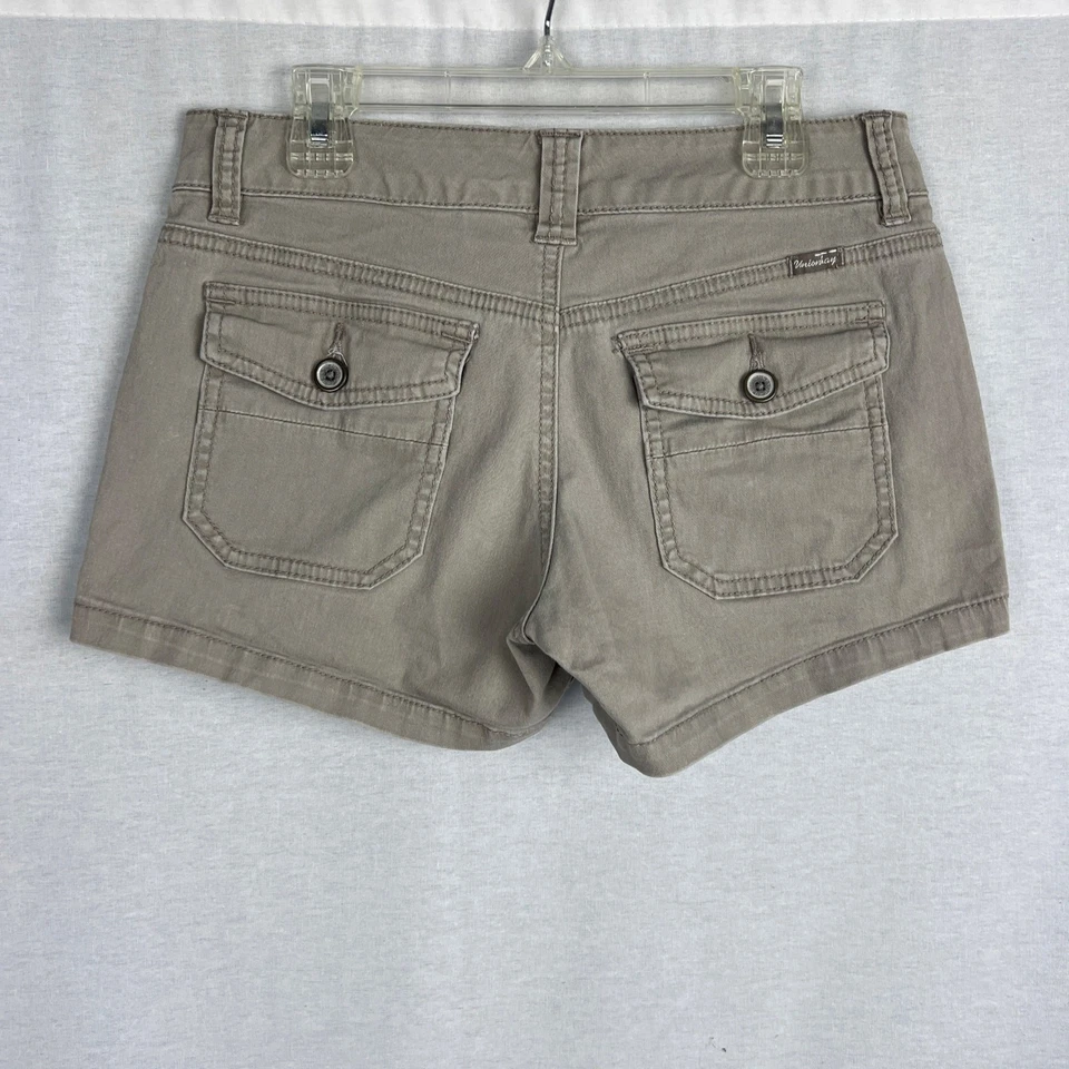 Vintage Union Bay Shorts Juniors Y2K Low Rise Micro Mini Khaki Grunge Granola - Image 4 of 4