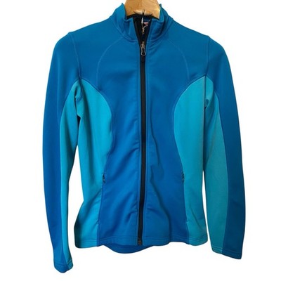 Klim Sundance Jacket Fleece Aqua Blue Full Zip Mid Layer Womens Medium Stretch