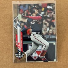 2020 Topps Series 1 JUAN SOTO Gold /2020 World Series Highlights Nationals