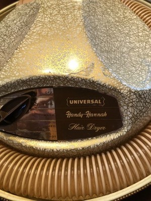 Vtg Universal Handy Hannah hair dryer with Ostrich case and cap Vtg Universal Handy Hannah hair dryer with Ostrich case and cap