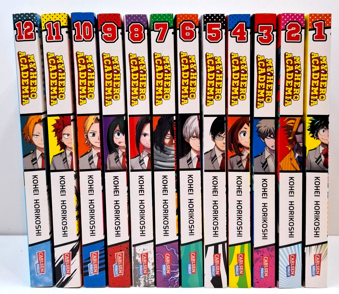 My Hero Academia - Tomo 01-12 - Edición Alemana - Carlsen Manga - Alemán