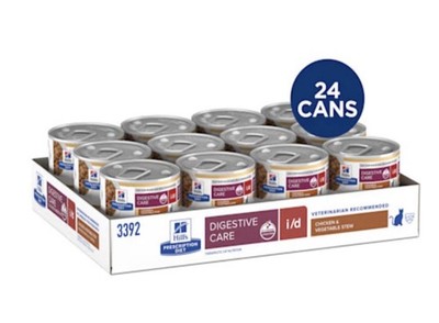 Hill's  i/d Digestive Care Chicken & Vegetable Stew Wet Cat Food 24 Cans 11/2027