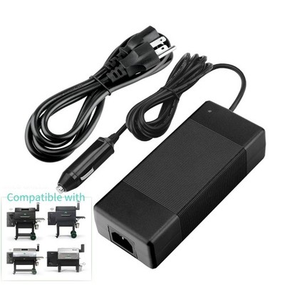 12V Adapter For Green Mountain Grills Davy Crockett Jim Bowie Prime/Prime Plus
