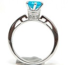 2CT Heat Treated Blue Topaz 925 Solid Sterling Silver Ring Sz 8 N3-4 — photo 3