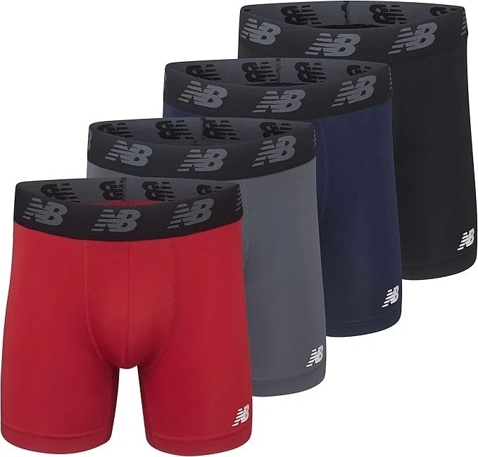 Ropa interior calzoncillos boxer New Balance Performance - 4 por paquete L/S/M/XL Foto 4 de 4