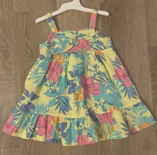 (NWT)  Baby Gap Girl's Size 18 -24 Months Yellow Floral Lightweight Sundress
