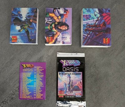 1997 Marvel X-Men Oasis Near Complete Base Set 77/90 + Wrapper Hildebrant