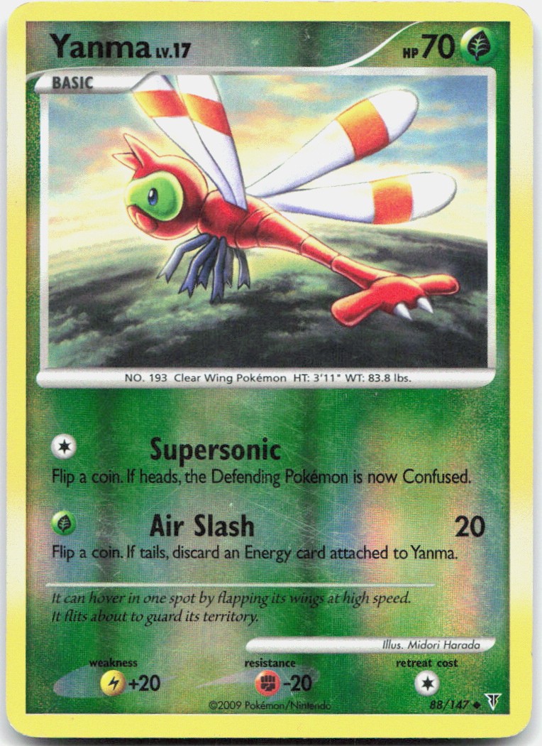 Pokemon TCG Yanma Supreme Victors Uncommon 88 Reverse Holo