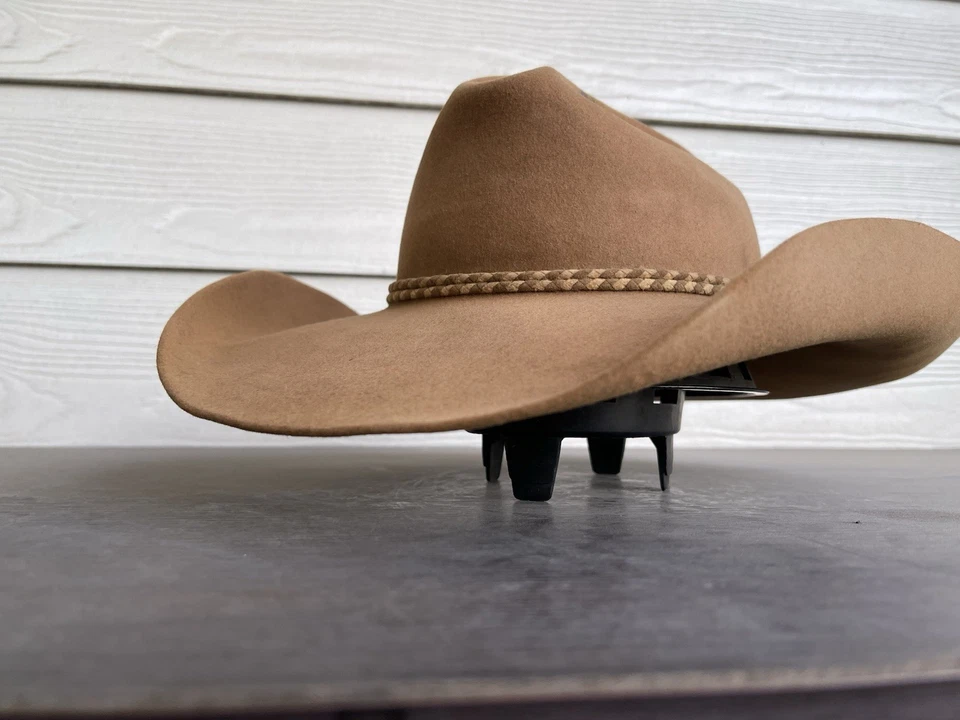 4X Resistente 6 7/8 De Colección Resistol Sombrero de Vaquero Rodeo Rancher Texas Taylor Sheridan Foto 4 de 4