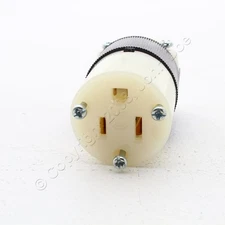 Hubbell Bryant Insulgrip Straight Blade Connector NEMA 5-15R 15A 125V HBL5269CM8