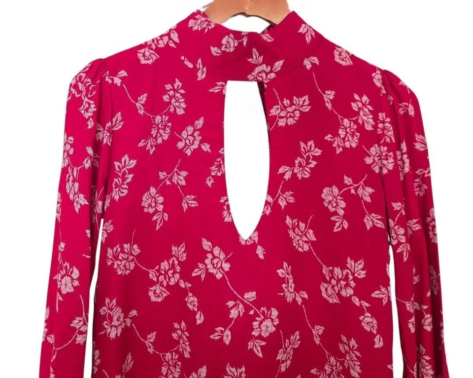 Women's - Flynn Skye Leah Red Floral Mini Dress - Image 2 of 4