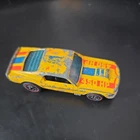 vintage 1974 Hot Wheels redline Ford Mustang Stocker 450 HP yellow red blue