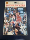 MICHAEL JORDAN Pro Basketball Dunking Star Poster Sticker Sealed 4 1/2 x 6 inch