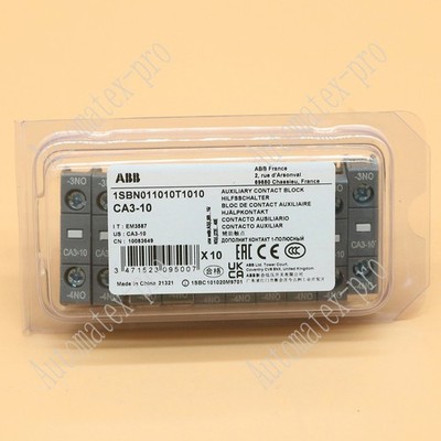10PC new abb Contactor Auxiliary Contact CA3-10 Quality assurance