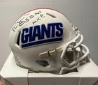 Phil Simms Custom Signed New York Giants Mini Helmet Super Bowl Inscription READ