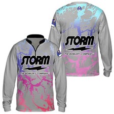 TOP Bowling Storm Grey Faction Custom Name Bowling Size S-5XL