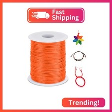 LEREATI 2.5mm Nylon Cord 328 Feet Satin Rattail Cord Nylon String for Bracelets