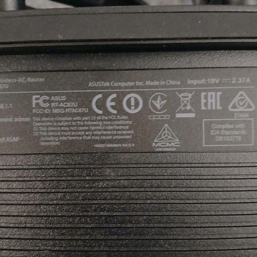 ASUS RT-AC87U AC2400 4x4 Dual Band Wireless Wi-Fi Gigabit Router 2.4GHz 5.0GHz - Picture 6 of 11