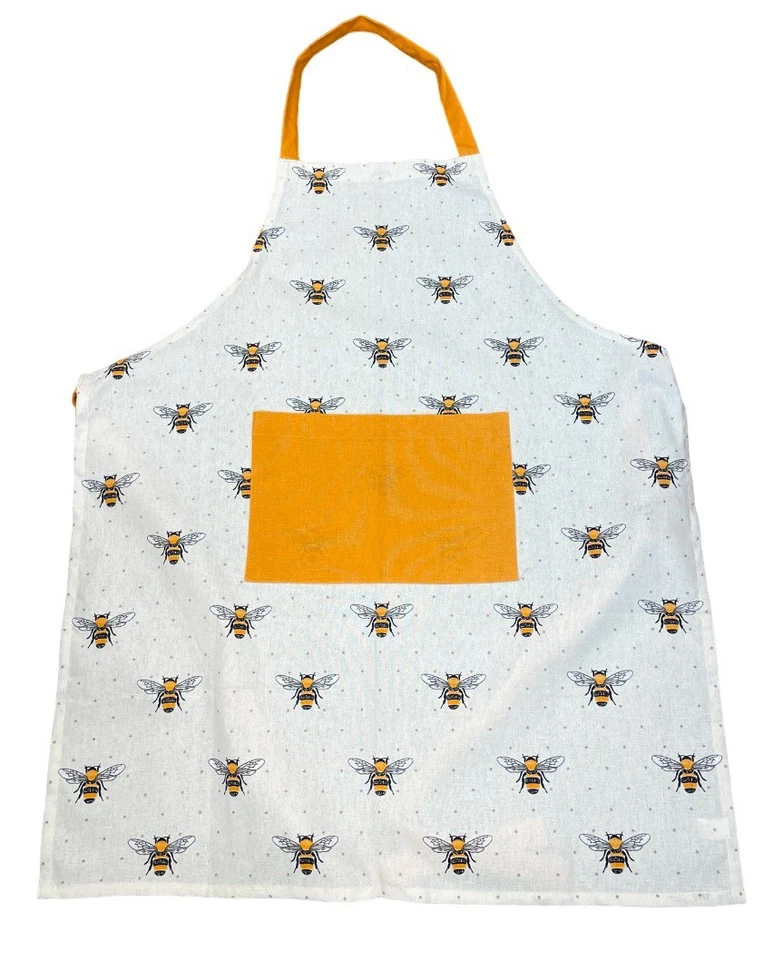 BPS HOME Honigbiene Schürzen Fronttasche Herren Damen Küche Metzger Köche Kochen Backen BBQ