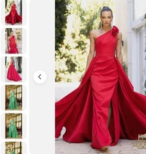 terani couture red dress size 16 unworn original price $588.00